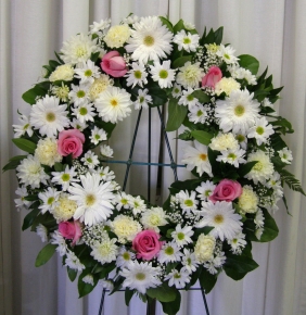 Daisy Pink Wreath - $350.00